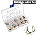 AotengStar Black Gold Octopus Fishing Hooks Tackle Freshwater Saltwater Fish Hooks Assortment with 10 Different Sizes Include Fishhooks Box