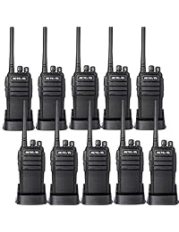 Retevis RT21 actualizado Walkie Talkies Recargable 3000 mAh Dos semanas de espera UHF 16CH VOX Radio de 2 vías Radio de largo alcance de dos vías (paquete de 10)