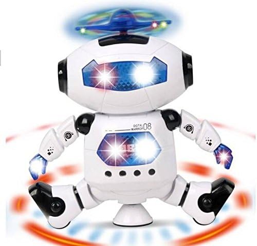 Toykart Dancing Robot with 3D Lights and Music, Multi Color