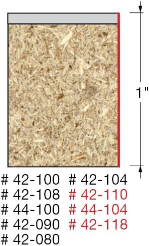 Freud 1/2" (Dia.) Bearing Flush Trim Bit with 1/4" Shank (42-104) - Bearing Flush Trim Router Bits - 