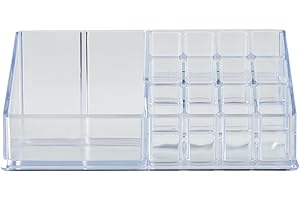 GENERIC YIYI Makeup Organizer - Space saving plastic jewelry and makeup organizer and storage display - Easy to manage fashion makeup organizer for makeup and bathroom stationery organization (Style F)