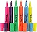 Pack of 12 Tank-Shaped Highlighters in Assorted Neon Colors - Non-Toxic Odorless Ink - With Durable Chisel Tip - Quick Drying Formula - by Utopia Home