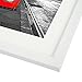 Americanflat 11x14 White Picture Frame - Displays 8x10 with Mat or 11x14 Without Mat - Engineered Wood with Shatter Resistant Glass - Horizontal and Vertical Formats for Wall