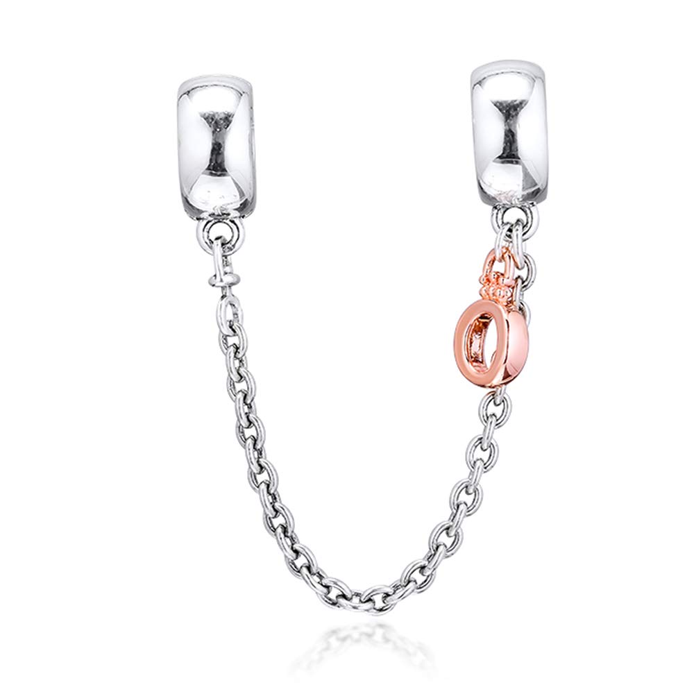 PANDOCCI 2019 Autumn 925 Silver Crown O Safety Chain DIY Fits for Original Pandora Bracelets Charm Fashion Jewelry