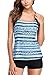 CharmLeaks Women's Bathing Suits Tankini Tribal Swimsuits Sets Two Pieces Aztec Swimwear Boyshort