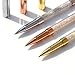 Gel Pens, Bling Crystal Pen Gel Ink Rollerball Pens Black Ink Rose Gold/Silver/Gold Pen with 3 Extra Refills for Office School Supplies