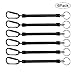 digi-hunter Kayak Gear 6pcs Pack Fishing Lanyards Boating Multicolor Fishing Ropes Secure Pliers Lip Grips Tackle Fish Tools (6pcs Black) …