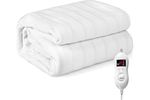 Giantex Full Size Heated Mattress Pad, Electric Heat Pad w/ 8 Heat Settings & 10H Timer, Overheat Protection, Heating Bed Toppers Fit up to 16" Deep Pocket, Machine Washable Bed Warmer