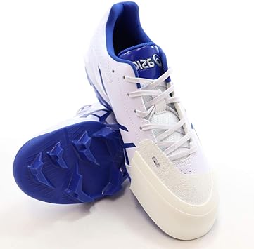 Amazon Co Jp 太陽スポーツ 太陽スポーツ 右足p革付き ポイントスパイク Star Shine 2 スターシャイン2 1121a012 ホワイト ロイヤルブルー 102 22 0cm スポーツ アウトドア