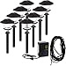 Paradise GL33999 Low Voltage Cast Aluminum 1W Path Light Set (Black)