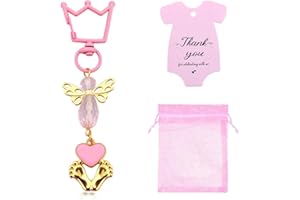 Baby Shower Party Supplies Angel Keychain Baptism Gifts for Girl Decorations Guest Return Gifts for Wedding Baby Shower Party