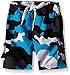 Kanu Surf Boys' Specter Quick Dry UPF 50+ Beach Swim Trunk, Camo Black/Aqua, 3T