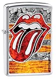 Zippo Lighter: Rolling Stones Logo, Fusion - High Polish Chrome 77652