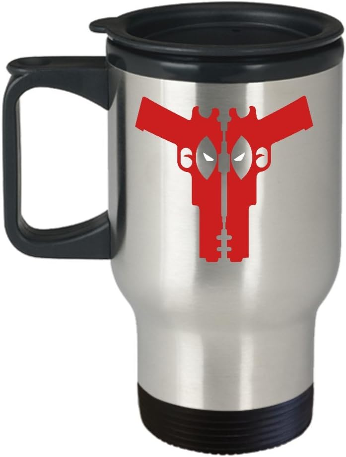 Amazon Com Deadpool Travel Mug Deadpool Travel Mug Funny Deadpool Mug Deadpool Gift Kitchen Dining