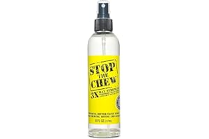 EMMY'S BEST EBPP Stop The Chew 3X Strength Anti Chew Spray for Dogs - No Chew Spray for Puppies - Alcohol Free Dog Deterrent Spray - Bitter Spray for Dogs to Stop Chewing - Powerful No Chew Spray for Dogs - 8oz