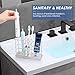 Stainless Steel Toothbrush Holders, Wimaha 6 Slots Large Electric Toothbrush Holder for Bathroom, Toothbrush and Toothpaste Holder with Unique Electric Toothbrush Head Slots, Silver