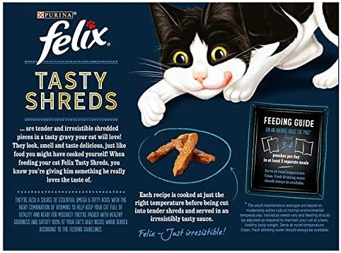 Felix Tasty Shreds Cat Food Fish Selection in Gravy 12x80g, 240 g (Pack of 4) - Image 3