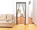 Markline Magnetic Screen Door Heavy Duty Mesh Hands-Free Retractable Full Frame Velcro Fits Door Openings up to 34