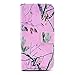 iPhone 6 Plus Case PU Leather Wallet Type Flip Case Cover with Credit Card Holder Slots TPU Case for Apple iPhone 6 Plus 5.5-inch ( Hunting Camo Fabric Camouflage Pink Tree Pattern )(Package includes: 1 X Screen Protector and Stylus Pen image