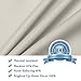 H.VERSAILTEX Blackout Energy Efficient Tie Up Shades Home Decor Rod Pocket Panels for Small Window (42W x 63L, Cream, 2 Panels)