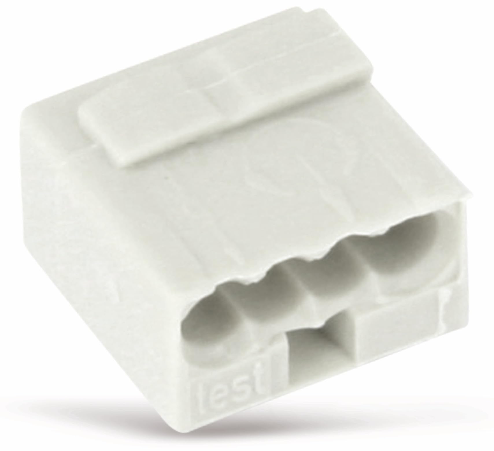 BORNE MICRO POUR BOTE DE DRIVATION 4 CONDUCTEURS GRIS CLAIR