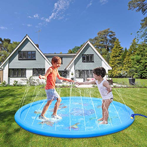image for HOTUEEN 170cm Kids Sprinkle and Splash Play Mat Pad Toy Inflatable Out