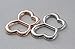 maikun Oval Scarf Ring Elegant Simple, Butterfly Silver-Tone, Size No Size