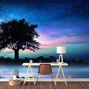 Wall Mural Galaxy Removable Wallpaper Wall Sticker for Bedroom Living Room - 66x96 inches