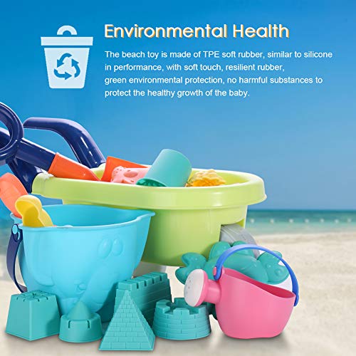 MINGPINHUIUS Beach Toys Kids Boys Beach Sand Toy Set with Barrow