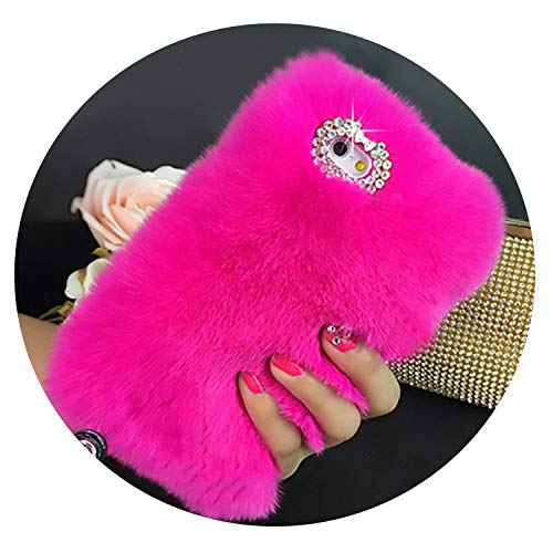 Amazon Iphone Se Fluffy Phone Case Luxury Rabbit Fur Case For