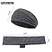 Headbands for Men - Moisture Wicking Turban Elastic No Slip Head Wrap Hair Band for Basketball, Soccer, Running, Tennis, Yoga Sports
