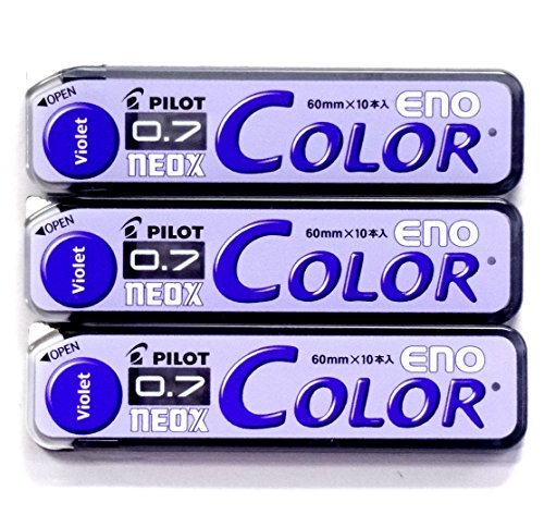 Pilot color mechanical pencil lead eno, 0.7mm, violet, …