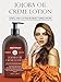 Jojoba Oil Crème lotion 9 fl oz - Organic, Moisturizing, Hydrating, Anti aging and Massage lotion - the best body lotion for men and women that works on your face, neck, hands, hairs and feet.