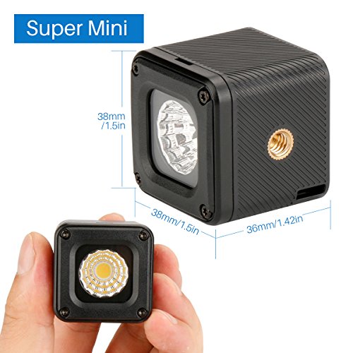Ulanzi L1 Versatile Mini LED Light Professional Waterproof Adventure LED Lighting for Smartphone Camera Drone Photography, Video, Underwater, Bike, Camping, Compatible for DJI Gopro Canon Nikon DSLR