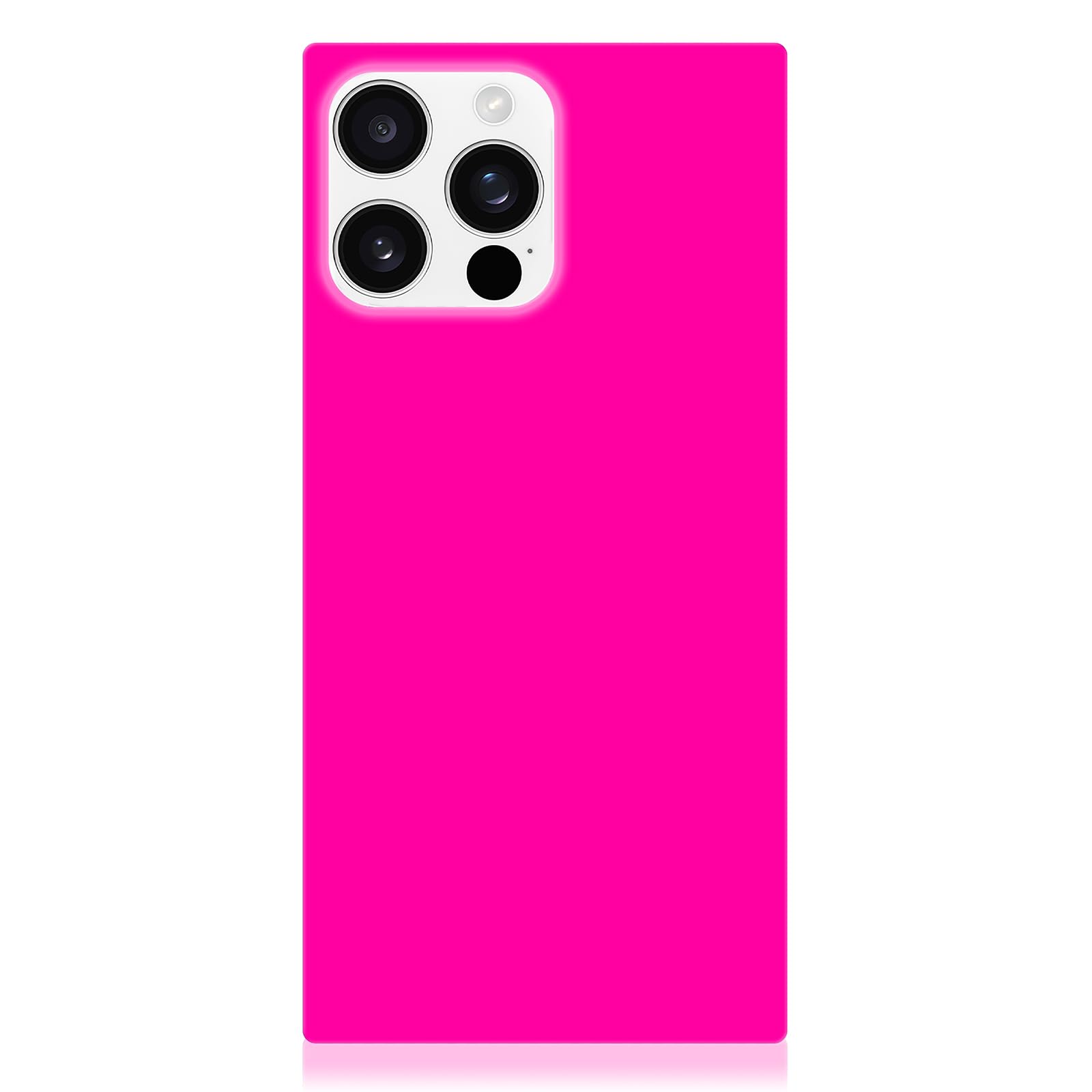 Flaunt Official Square Protective Case - Compatible with iPhone 16 Pro Max - Compatible with MagSafe & Wireless Charging - Drop-Tested & Shockproof - (Neon Pink)