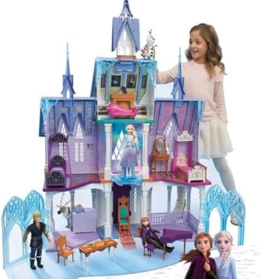 disney frozen 2 ultimate arendelle castle playset with lights and moving balcony