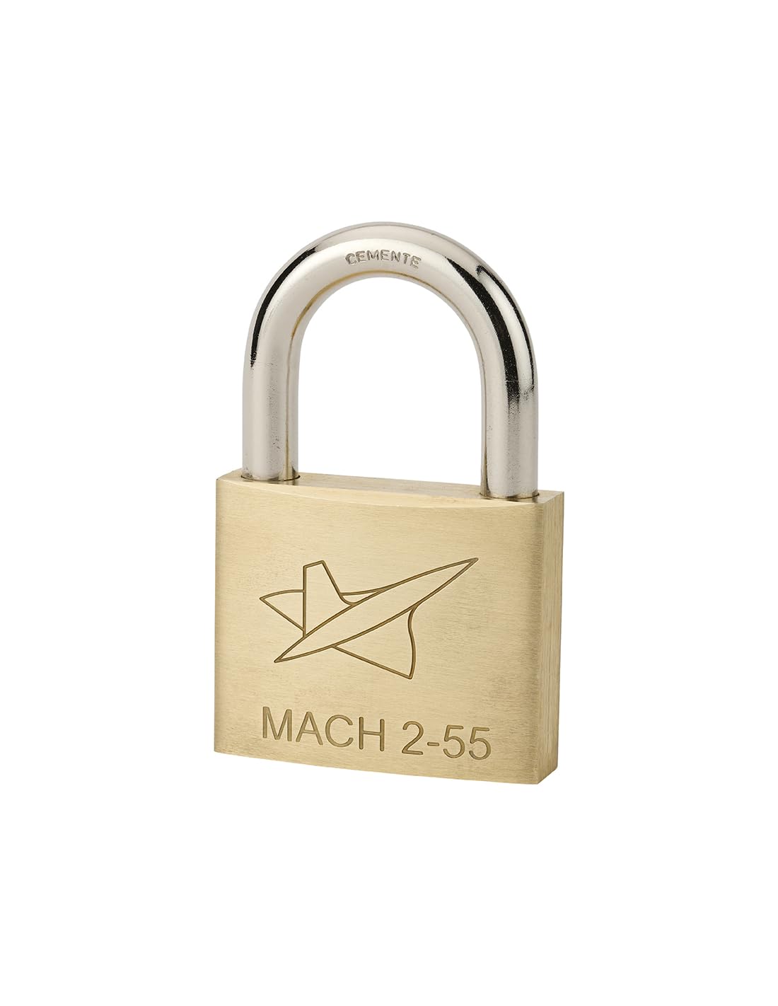 THIRARD 00021016 Cadenas FTH MH2 Padlock, Solid Brass Body and Hardened Shackle, 55mm Base, 2 Steel Toothed Keys, 55 mm