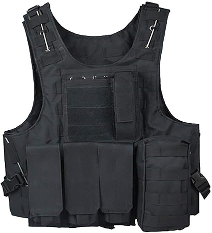 Threeh Veste Tactique Exterieure Costume D Armee De Campagne Paintball Gaming Gilet Equipement Protecteur Pour La Chasse Police Sa0501a Amazon Fr Sports Et Loisirs