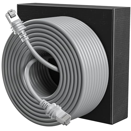 Txtcu Starlink Gen 3 Kabel 23M, Wasserdichte Starlink-Kabelverlängerung Für Starlink Standard Actuated Gen 3 / Satellite V3, Ersatz-Starlink-Ethernet-Kabel Gen 6