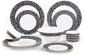 Quality Cottage Dinner Set (Multicolour)- 19 pieces