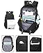Waterproof Business Laptop Backpack with USB Charging Port, Lightweight Causal School Travel backpack, Fits Under 17 inch Laptop and Notebook (Black)