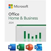 Microsoft Office Home & Business 2024 | One time purchase, 1 Device | Windows 10/11, Mac - Key Card