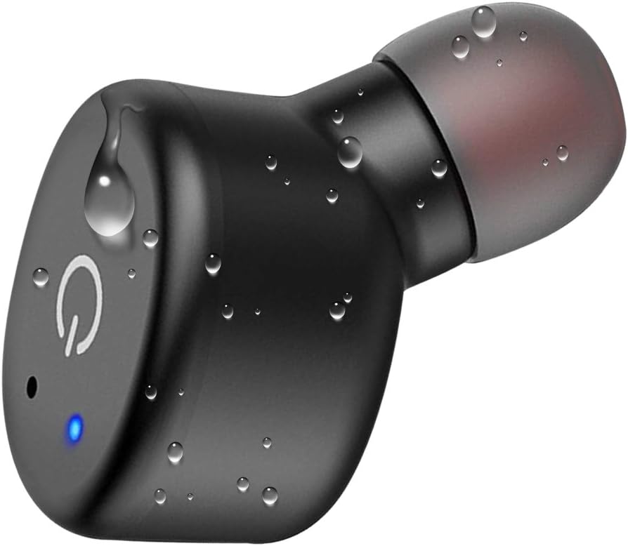 ALOFOX Touch-Sensitive Control Buttons Bluetooth earpiece, Mini Waterproof Bluetooth Earbud Wireless Headphone with 6 Hour Playtime Car Headset with Mic for iPhone and Android Smart Phones (One pcs)