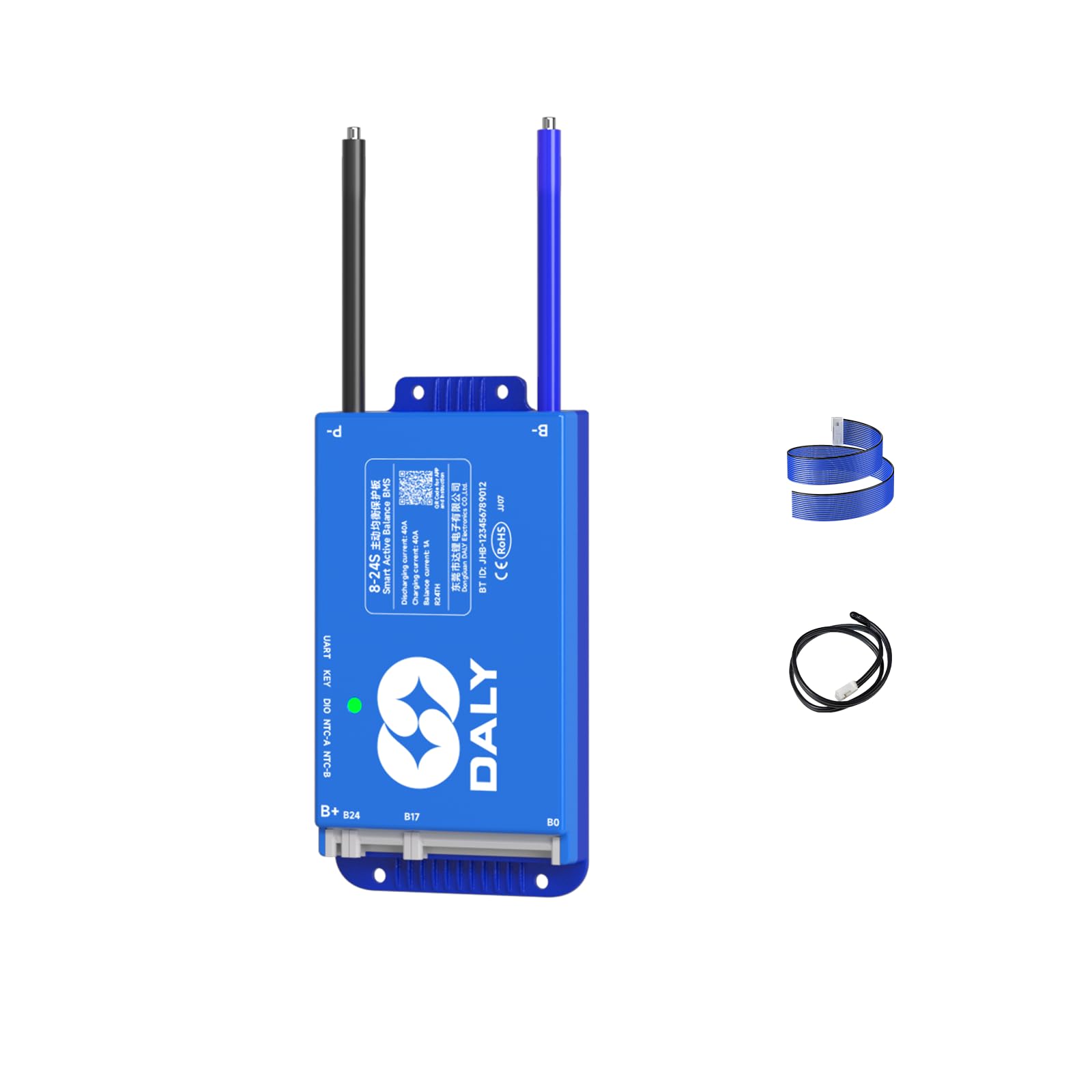 Photo 1 of 100BALANCE BMS 40A Active Balance 1A 8S-24S Build in Bluetooth Cell Balancing Smart PCB Battery Protection Board for Li-ion/Lifpo4/LTO Lithium Battery Pack