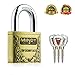 Mindy Padlock with Keys, 1-1/2-Inch Wide Body, 4/5-Inch Shackle, A4-40