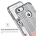 BENTOBEN iPhone 8 Case, iPhone 7 Case, Dual Layer Super Slim iPhone 8 Cover Hard Shell Soft Silicone Shockproof Bumper Chevron Wave Hybrid Protective Case Cover for iPhone 8/iPhone 7 (4.7 Inch), Grey