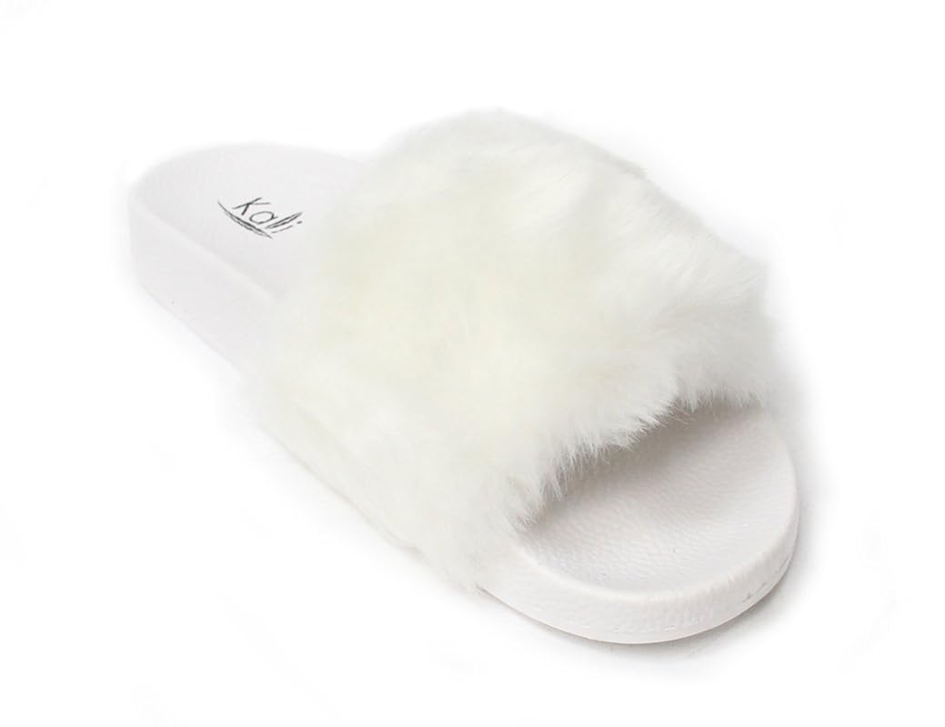 kali shoes fur slides