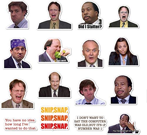 The Office Sticker Pack of 50 Stickers - Funny Waterproof Vinyl Stickers for Laptops, Hydro Flasks, Water Bottles, Computers, Phone