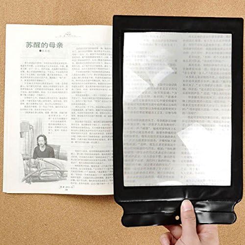 LUQUAN Big A4 Full Page Magnifier Sheet Large Magnifying Glass Book Reading Aid Lens