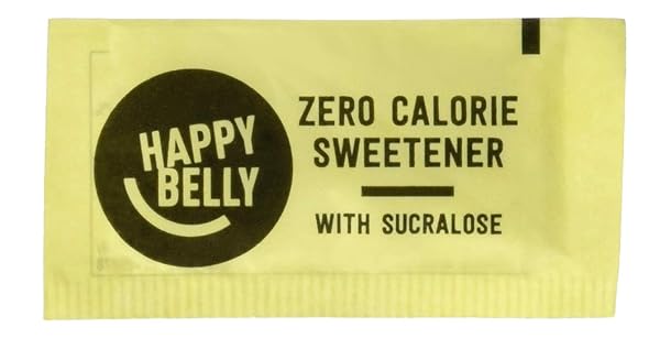 AMAZON BRAND – HAPPY BELLY ZERO CALORIE YELLOW SUCRALOSE SWEETENER, 2000 COUNT (PREVIOUSLY SUGARLY SWEET)
